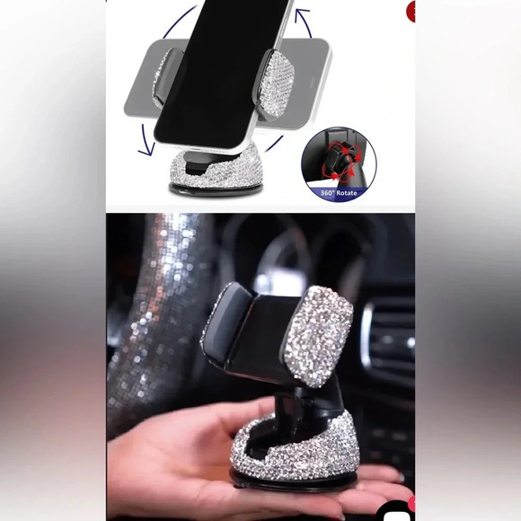 🤍🎉HP⭐️🎉Bling Bling  Universal Car phone holder mount stand - Picture 7 of 8